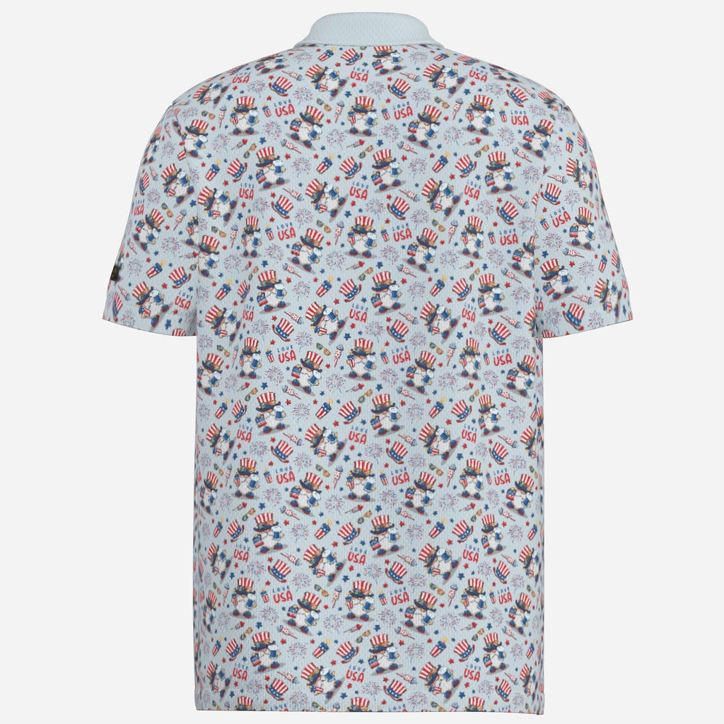 Uncle Sam 4th of July Performance Golf Polo