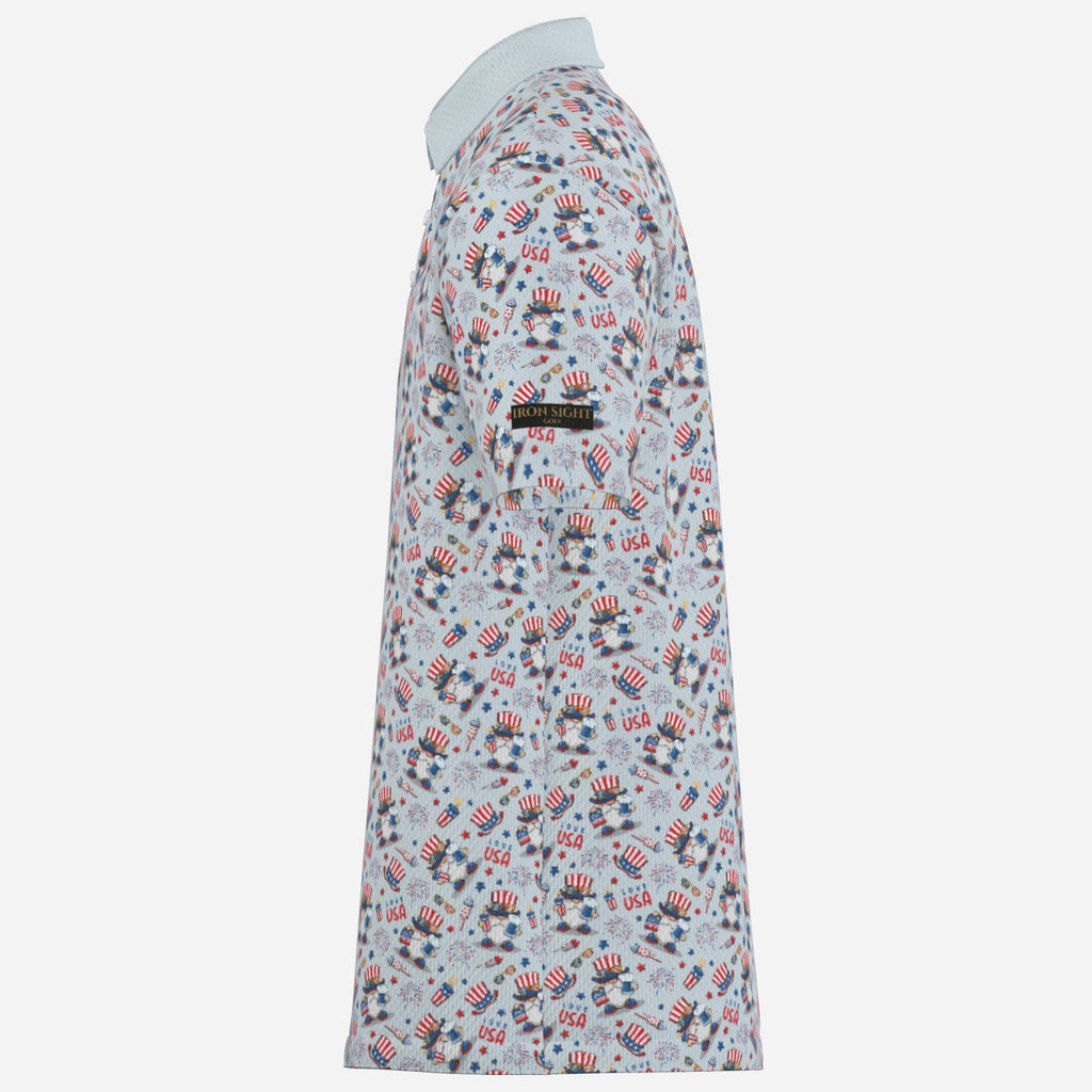 Uncle Sam 4th of July Performance Golf Polo