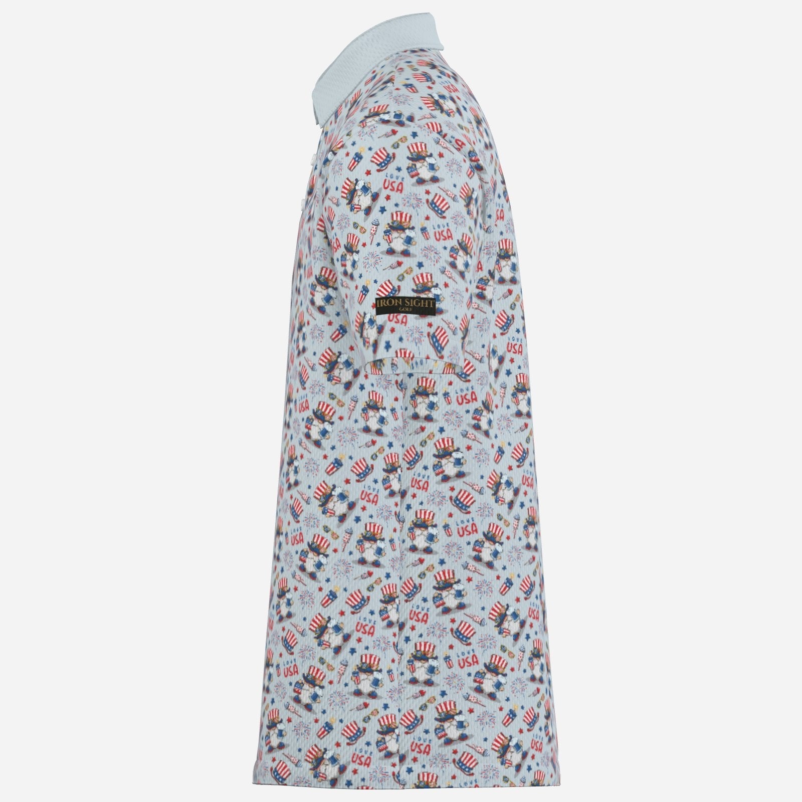 Uncle Sam 4th of July Performance Golf Polo