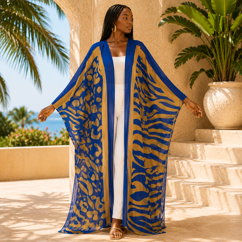 Royal Mirage Sheer Cover Up Kimono