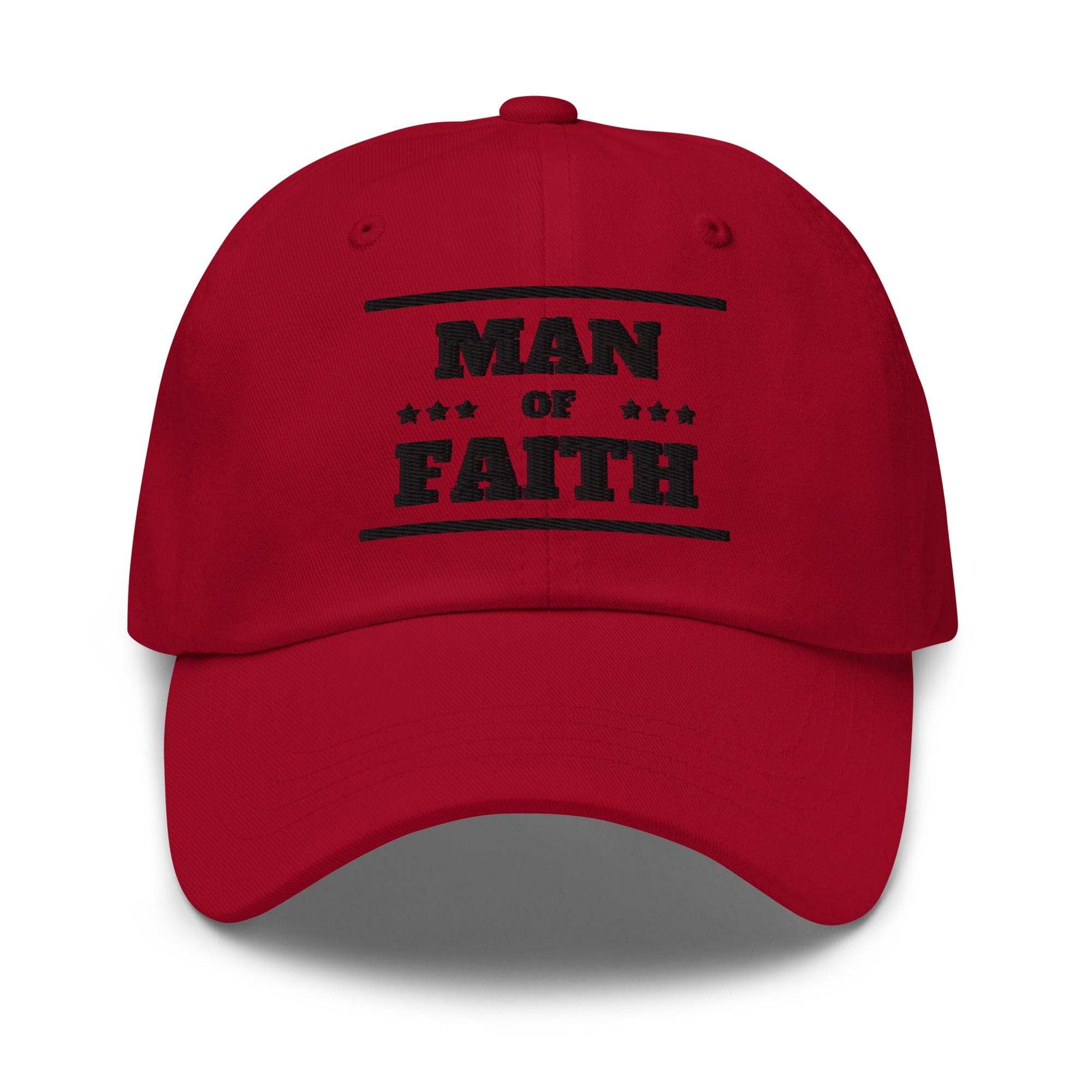Embroidered Baseball Cap - Adjustable - Man of Faith