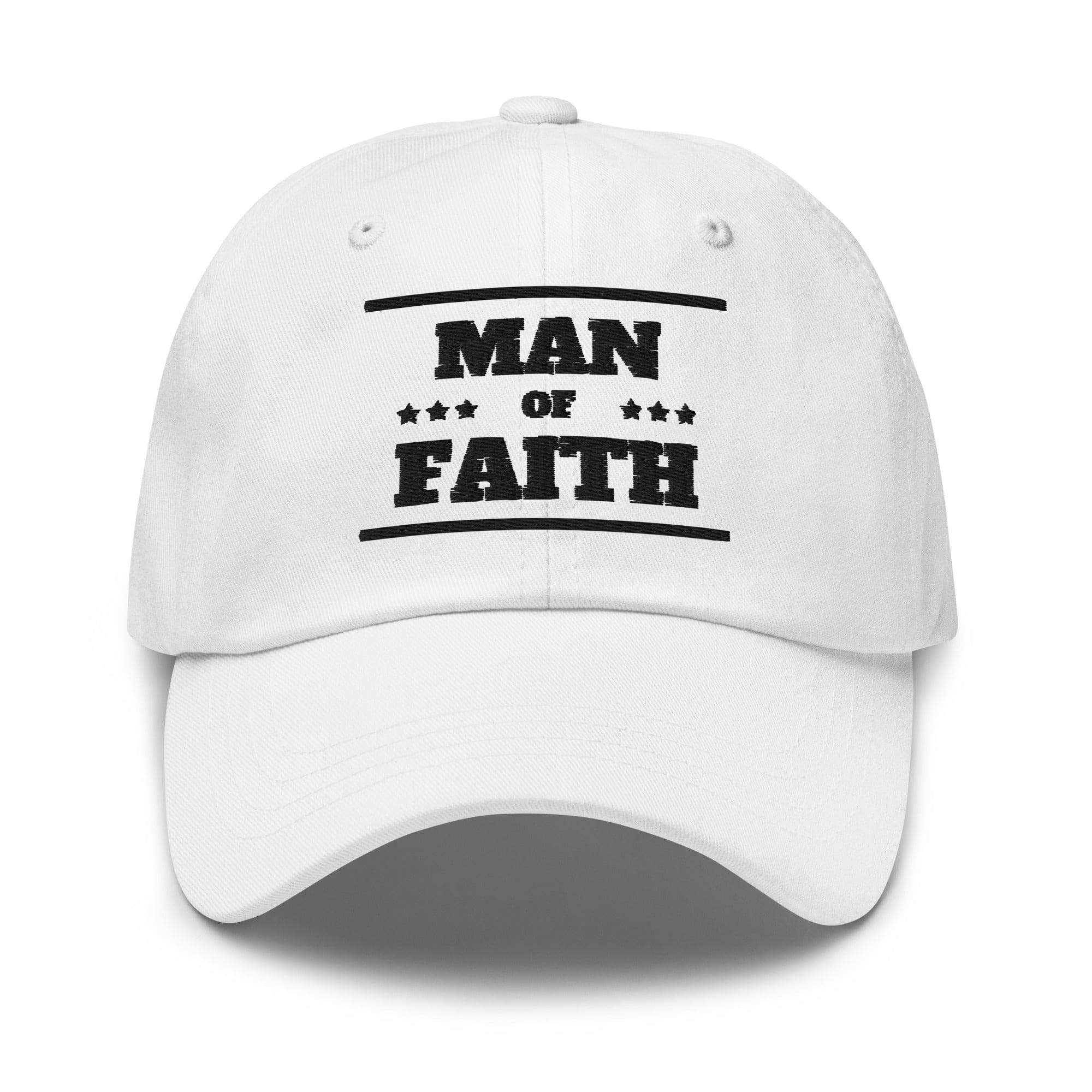 Embroidered Baseball Cap - Adjustable - Man of Faith
